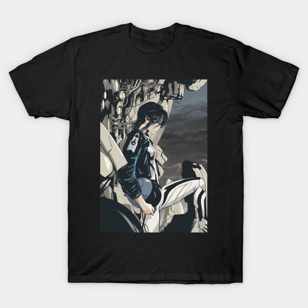 Original Manga Poster Mecha Pilot T-Shirt by Jay Spotting